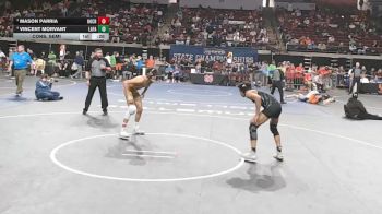 D 1 120 lbs Cons. Semi - Mason Parria, Holy Cross vs Vincent Morvant, Lafayette