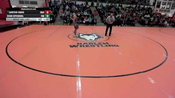 157 lbs Champ. Round 2 - Justus Heeg, New Lenox (PROVIDENCE CATHOLIC) vs Dom Sponsel, Palatine (FREMD)