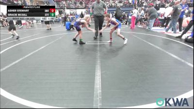 64 lbs Consi Of 4 - Asher Stewart, Smith Wrestling Academy vs Gracie Mcgill, Standfast