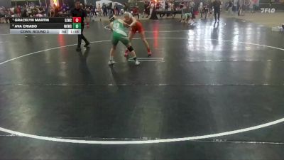 121 lbs Cons. Round 3 - Ava Criado, Williamson Co Wrestling Club vs Gracelyn Martin, Ground Zero Wrestling Club