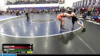 145 lbs Cons. Round 5 - Kros O`Brien, Lakeland vs Logan Clark, Post Falls