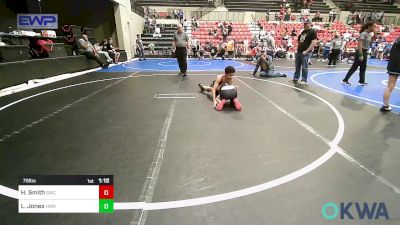 76 lbs Final - Hudson Smith, Salina Wrestling Club vs LeBrae Jones, HURRICANE WRESTLING ACADEMY