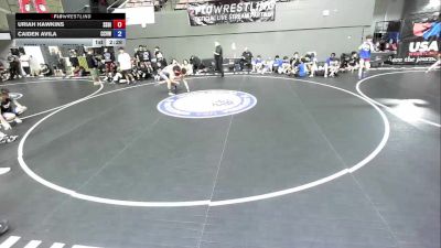 132 lbs Uriah Hawkins, SDIKWA - San Diego-Imperial Kids Wrestling Association vs Caiden Avila, CVWA - Central Valley Wrestling Association
