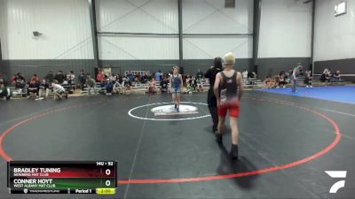 92 lbs Cons. Round 1 - Bradley Tuning, Newberg Mat Club vs Conner Hoyt, West Albany Mat Club