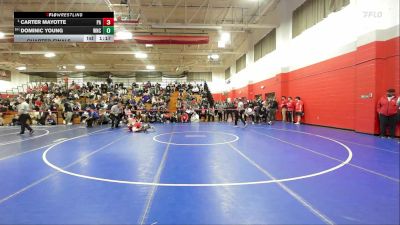 150 lbs Quarterfinal - Carter Mayotte, Pinkerton Academy vs Dominic Young, Winnacunnet