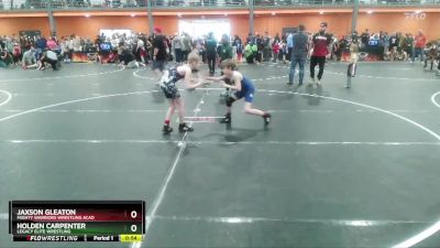 80 lbs Cons. Semi - Jaxson Gleaton, Mighty Warriors Wrestling Acad vs Holden Carpenter, Legacy Elite Wrestling