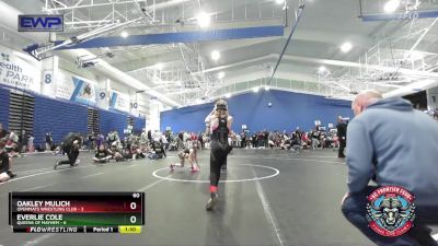 60 lbs Placement (4 Team) - Oakley Mulich, OpenMats Wrestling Club vs Everlie Cole, Queens Of Mayhem