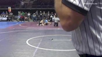 95 lbs 3rd Place - Miguel Titi Solis, El Paso Wildcats vs Tatum Garcia, New Mexico Bad Boyz