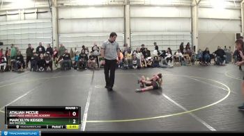 43 lbs Round 1 - Marcelyn Keiser, Mat Psychos vs Ataliah McCue, Beast Mode Wrestling Academy