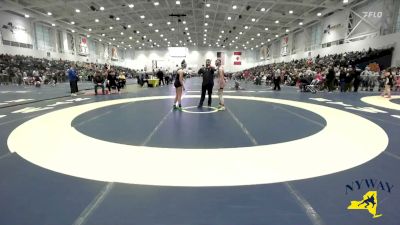 120 lbs Champ. Round 1 - Mallorie Schuster, Club Not Listed vs Lilyinn Gullo, 5th Round Wrestling Club