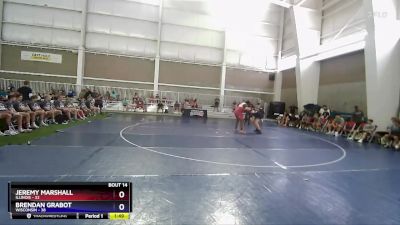 285 lbs Placement Matches (8 Team) - Jeremy Marshall, Illinois vs Brendan Grabot, Wisconsin