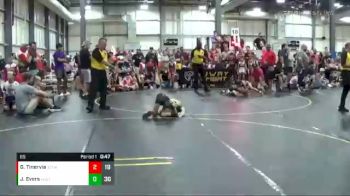 65 lbs Finals (8 Team) - Jace Evers, The Funky Singlets Teal vs Guivanni Tinervia, Steel Valley