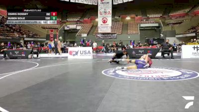 All Cadet Boys Freestyle Upper - 144 lbs Cons. Round 4 - Osiris Dossey, Diablo Wrestling Club vs Ruben Soliz, The GR818ERS Wrestling Club
