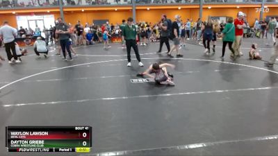 55 lbs Round 2 - Dayton Griebe, Cobra Wrestling Club vs Waylon Lawson, Devil Cats