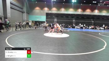 157 lbs Round Of 16 - Dylan Straley, Southern Oregon vs Jacob Wright, Wyoming