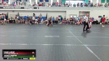 110 lbs Quarterfinals (8 Team) - Zakk Larue, U2 Upstate Uprising vs Wyatt Martin, Elite Misfits