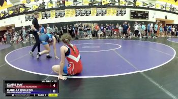 112 lbs Quarterfinal - Claire May, Roncalli Wrestling Foundation vs Isabella Robledo, Highland Wrestling Club