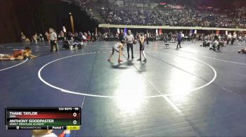 98 lbs Quarterfinal - Anthony Goodpaster, Sebolt Wrestling Academy vs Thane Taylor, Iowa