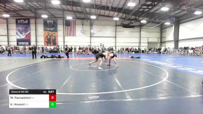 170 lbs Consi Of 64 #2 - Mason Paccadolmi, NC vs Kyler Howard, OH