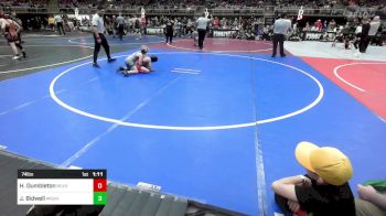 74 lbs Quarterfinal - Henry Dumbleton, Bear Cave vs Justin Bidwell, Mountain Grapplers WC