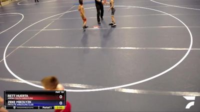 74 lbs Semifinal - Rett Huerta, Anoka Youth Wrestling vs Zeke Mikolyzk, MN Elite Wrestling Club