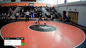 12U - 95 lbs Round 3 - Nolan Huska, Latrobe vs Chase Brown, Independent