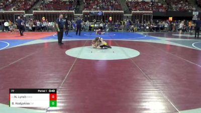 77 lbs Cons. Round 2 - Noah Lynch, North Montana Wrestling Club vs Brody Hodgskiss, Choteau Wrestling