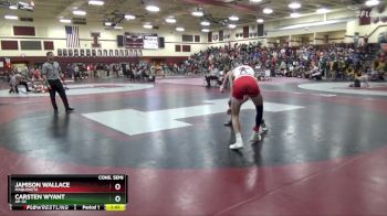 JV-18 lbs Cons. Semi - Jamison Wallace, Maquoketa vs Carsten Wyant, AP-GC