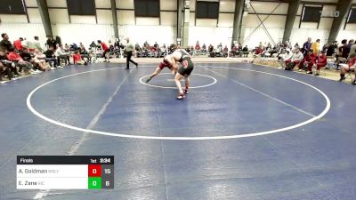 157 lbs Final - Aaron Goldman, Wesleyan vs Eric Zane, Rhode Island College