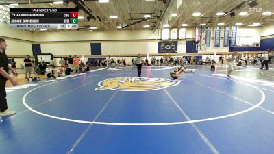 132 lbs Consi Of 16 #1 - Calvin Grondin, CMG Wrestling Academy vs Jesse Sandler, Sprig Gardner Wrestling Club
