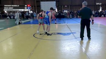 130A lbs Quarterfinal - Vincenzo Mannello, Gps vs Brad Ament, Rwc