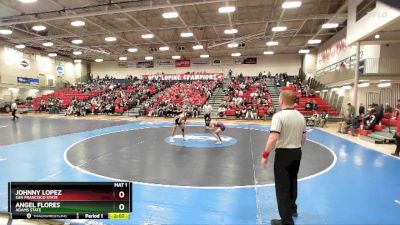 141 lbs 3rd Place Match - Johnny Lopez, San Francisco State vs Angel Flores, Adams State