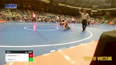 58 lbs Consi Of 16 #1 - Colson Andersen, Big Game Wrestling Club vs Lukas Floyd, Monster Garage