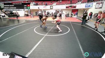 106-112 lbs Quarterfinal - Mason Scott, Locust Grove Youth Wrestling vs Grady Langham, Honey Badgers Wrestling Club