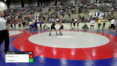 150 lbs Semifinal - Alexander Winter, Georgia vs Hamza Sayeed, Level Up Wrestling Center