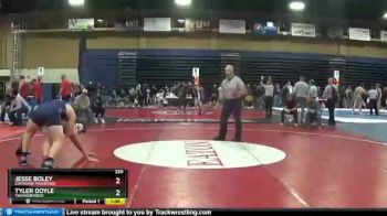 220 lbs Quarterfinal - Jesse Boley, Cheyenne Mountain vs Tyler Doyle, Thunderridge