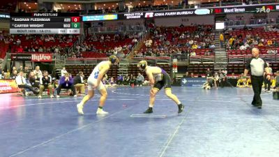 1A-215 lbs 5th Place Match - Carter Wright, Woodbury Central vs Eaghan Fleshman, Alburnett