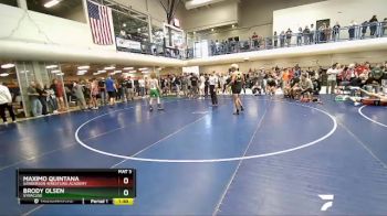 120 lbs Quarterfinal - Maximo Quintana, Sanderson Wrestling Academy vs Brody Olsen, SYRACUSE