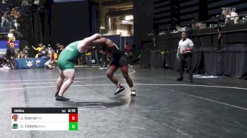 285 lbs Consi Of 16 #1 - Jordan Gabriel, Maryland vs Charlie Tibbitts, Binghamton