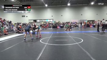 140 lbs Champ. Round 1 - Willow Vaughn, Chanute vs MaKenzie Rhymer, Colby Kids Wrestling Club