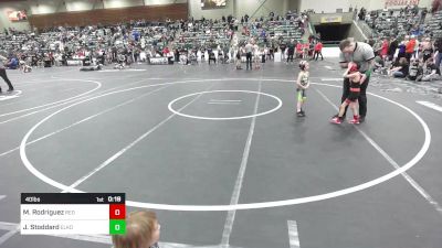 40 lbs Consi Of 8 #2 - Maddox Rodriguez, Red Wave WC vs Justin Stoddard, Elko WC