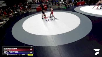 135 lbs Round 1 (16 Team) - Makynna Loepp, IEWA-GR vs Sofia Fernandez, TCWA-GR