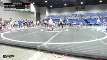 144 lbs 3rd Place - Noah Dawejko, Panther Youth Wrestling vs Logan Perrone, Mighty Bluebirds