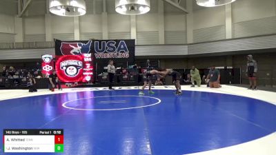 14U Boys - 105 lbs Quarters - Jaden Washington, Victory Elite Wrestling vs Alexander Whitted, Tennessee