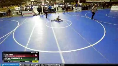 59 lbs Cons. Round 2 - Luis Ruiz, Central Catholic Wrestling Club vs Oscar Martinez III, California