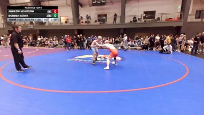 U16 FS - 138 lbs Cons. Round 5 - Andrew Monteith, Outlaw Wrestling Club vs Bohden Sowa, Salem Elite Mat Club