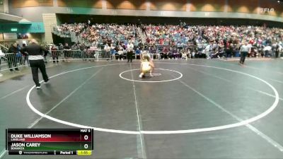 120 lbs Champ. Round 1 - Jason Carey, Bonanza vs Duke Williamson, Lakeland