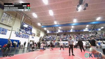 100 lbs Quarterfinal - Kade Church, Skiatook Youth Wrestling vs Ezekiel Mashburn, Collinsville Cardinal Youth Wrestling