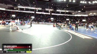 144 lbs Cons. Round 4 - Wesley Fox, Capital vs Orlando Garcia, West Valley (Yakima)