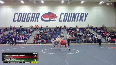 157 lbs Champ. Round 2 - Christopher Hamblin, Oregon State vs Trace Evans, Eastern Oregon University (OR)